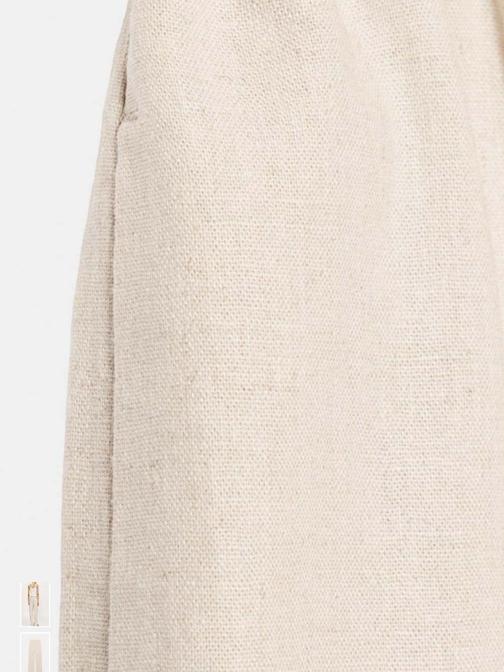Zara Linen Straight Leg Pants - NEW WITH TAGS - Picture 5 of 7